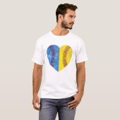 母の日ギフトハート女性用 Tシャツ (正面フル)
