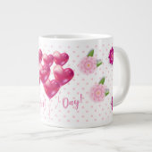 母の日ギフトフローラオーナメント装飾 ジャンボコーヒーマグカップ (正面右)