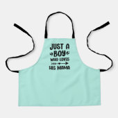 母の日ギフト母の息子マッチングキッチン エプロン (正面)