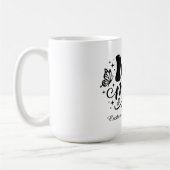 母の日ギフトTシャツ お母さんに感謝を込めて 蝶のデザイン コーヒーマグカップ (左)