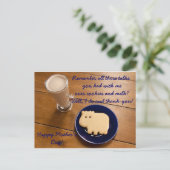 母の日クッキーとミルクのはがき ポストカード (スタンド正面)