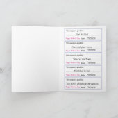 母の日クーポンブラックボーイカード カード (内部)