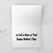 母の日クール犬グリーティングカード カード (内部)