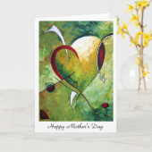 母の日グリーティングカードデザインby MADART カード (黄色い花)