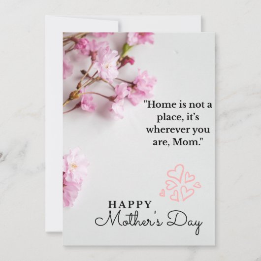 母の日グリーティングカード シーズンカード (正面)