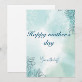 母の日グリーティングカード シーズンカード (正面/裏面)