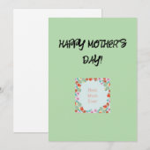 母の日グリーティングカード シーズンカード (正面/裏面)