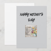 母の日グリーティングカード シーズンカード (正面/裏面)