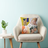 母の日シックなモダン母の家族の写真コラージュ クッション (椅子)