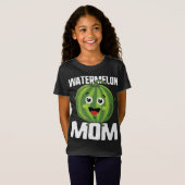 母の日スイカ母かわいい夏のフルーツ和目 Tシャツ (正面フル)