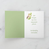 母の日スズメの鳥の素晴らし祖母 カード (内部)