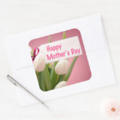 母の日ステッカー(フローラデザイン) スクエアシール (封筒)