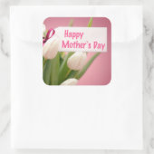 母の日ステッカー(フローラデザイン) スクエアシール (バッグ)