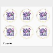 母の日ステッカー ラウンドシール (シート)