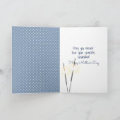 母の日ステッキの女の子とスパークラー カード (内部)