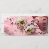 母の日スパ日サプライズ伝票 招待状 (正面)