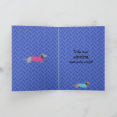 母の日ダックスシュントのカード カード (内部)