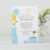 母の日ティーパーティーまたはブランチのご招待 招待状 (スタンド正面)