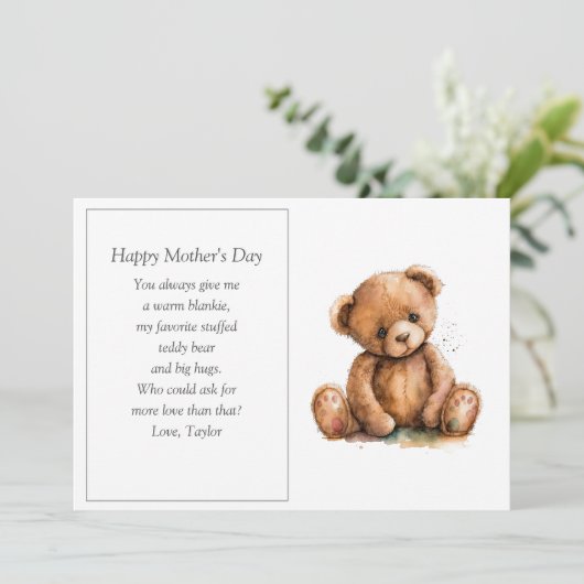 母の日テディベア母の日 シーズンカード (スタンド正面)