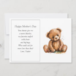 母の日テディベア母の日 シーズンカード