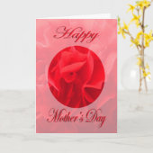 母の日ディアンサス赤い花 カード (黄色い花)