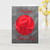 母の日ディアンサス赤い花 カード (黄色い花)