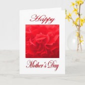 母の日ディアンサス赤い花 カード (黄色い花)