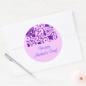 母の日デザイナー名IIステッカー ラウンドシール (封筒)