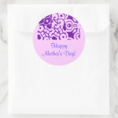 母の日デザイナー名IIステッカー ラウンドシール (バッグ)