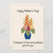 母の日トロピカルブーケ シーズンカード (正面/裏面)