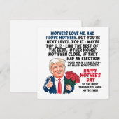 母の日ドナルド・トランプ シーズンカード (正面/裏面)