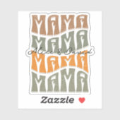 母の日ナチュラルカラーママキッズ名 シール (シート)