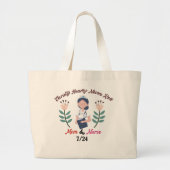 母の日ナース母への贈り物 ラージトートバッグ (正面)