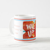 母の日ハッピーモーニング愛してる!編集文字 コーヒーマグカップ (正面左)