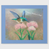 母の日ハミングバードギフトラップ ラッピングペーパー (フラット)