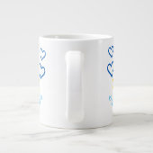 母の日ハート柄マグカップ ジャンボコーヒーマグカップ (裏面)