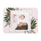 母の日バラ金ゴールドフローラパーソナライズされた写真 マグネット (横)