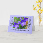 母の日バルーンフラワーとカーリキュース カード (黄色い花)