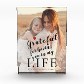 母の日パーソナライズされたの写真と文字引用文 フォトブロック (正面)