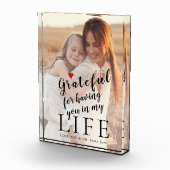 母の日パーソナライズされたの写真と文字引用文 フォトブロック (右)