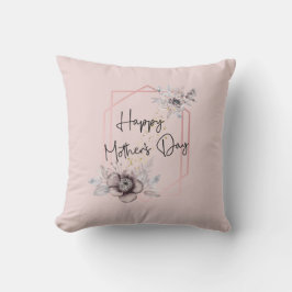 母の日パーソナライズ画像ピンクのフローラ写真 クッション