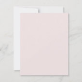 母の日ピンクのフラットカードのお茶 (裏面)