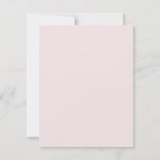 母の日ピンクのフラットカードのお茶 (裏面)