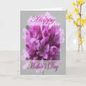 母の日ピンクの花 カード (黄色い花)