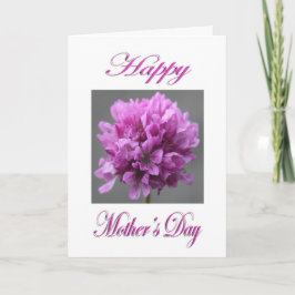 母の日ピンクの花 カード