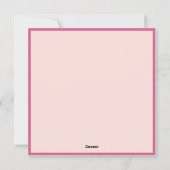 母の日ピンクイエローローズパープルバタフライ シーズンカード (裏面)