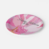 母の日ピンクデイジー花母の日 ペーパープレート (アングル)