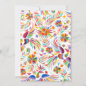 母の日フィエスタメキシコ花模様母の日 招待状 (裏面)