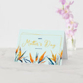 母の日フォイル折りグリーティングカード 箔グリーティングカード (蘭)
