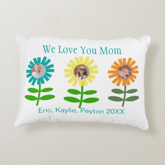 母の日フォトガーデン アクセントクッション (裏面)